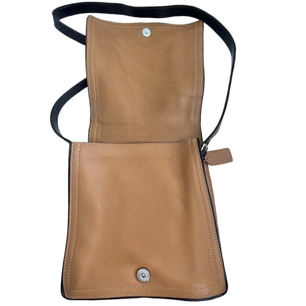 Vintage Coach Monterey Flap Top Leather Crossbody Shoulder Bag Purse - Picture 4 of 16